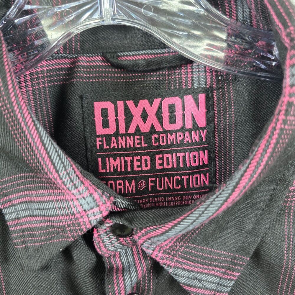 Dixxon Snap-On Tools Flannel Breast Cancer Awareness Men's Shirt Size M - Picture 2 of 12